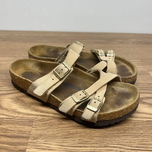 Birkenstock Franca Sandcastle Nubuck Soft Footbed Size 37 US 6 - Picture 1 of 9
