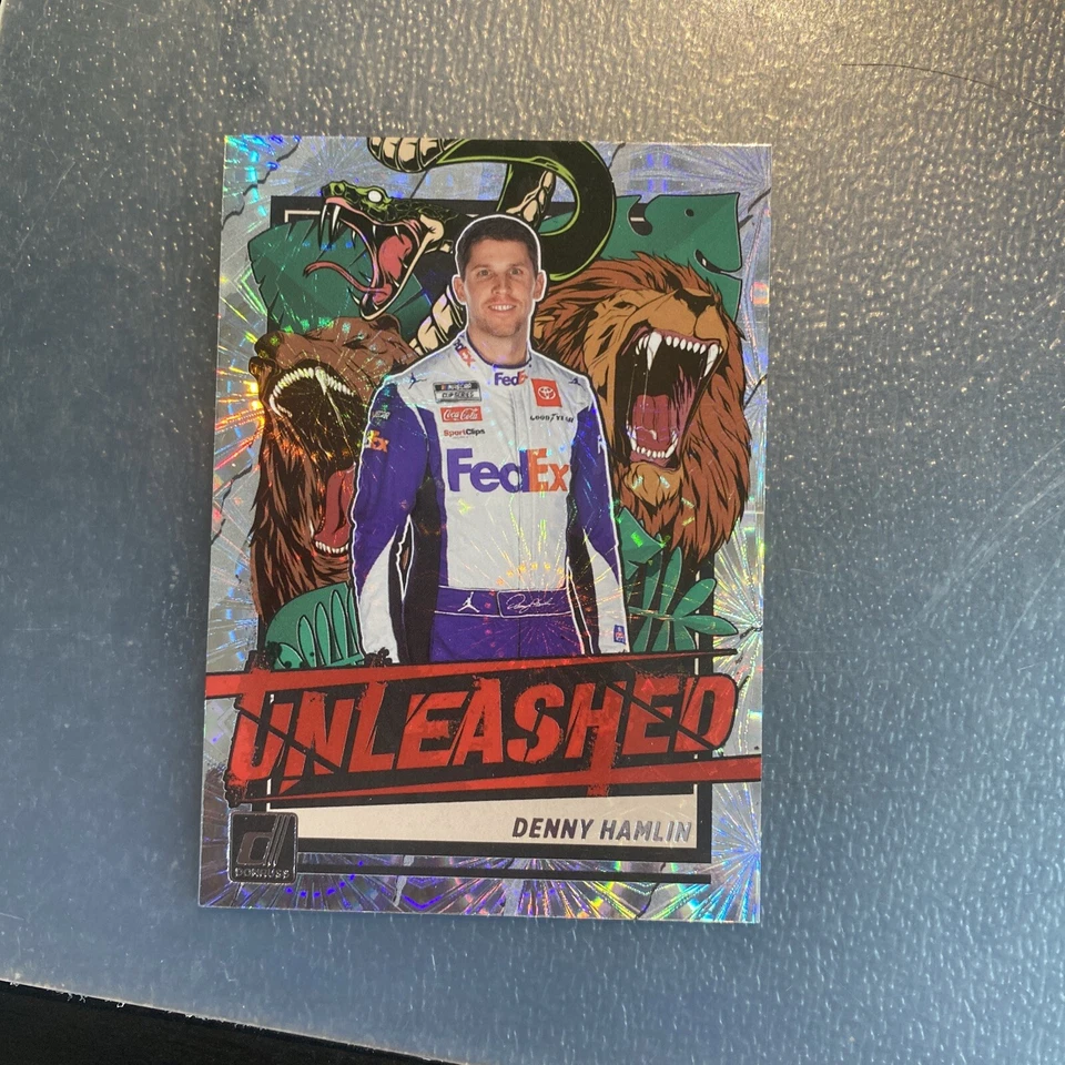 2023 Donruss Racing Nascar UNLEASHED Card DENNY HAMLIN - Image 1 of 1