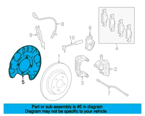 Mercedes-Benz M-Class W166 Rear Left Brake Dust Shield A1664230320 - Picture 1 of 5
