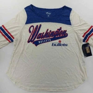 Washington Wizards G-III 4her By Carl Banks Womens T-Shirt Ivory Scoop XXL - Picture 1 of 8
