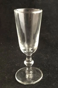 Clear Knob Stem Wine Shot Glass - 4" Tall - 1 oz. - Picture 1 of 4