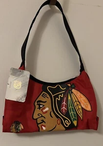 Borsa a mano Chicago Blackhawks logo rosso - Nuova - Foto 1 di 3
