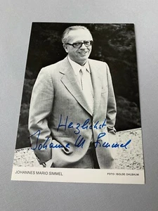 JOHANNES MARIO SIMMEL († 2009) Schriftsteller signed Autogrammkarte 10x15 - Picture 1 of 2