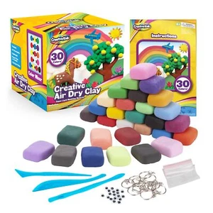 Creative Kids Air Dry Clay Kit for Kids Modeling Clay for Kids -30 Vibrant Co... - Picture 1 of 6