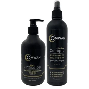 OMWAH 2 in 1 Shaving Kit Men Shaving Gel With Activated Charcoal and Aloe Vera - Picture 1 of 9