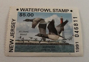 Estampilla de aves acuáticas: Nueva Jersey 1991 $5.00 ATLANTIC BRANT - Imagen 1 de 3