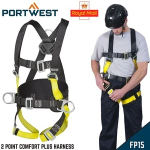 Portwest 2 Punkt Comfort Plus Sicherheitsgurt verstellbar gepolstert Vollarrest FP15 - Bild 1 von 11