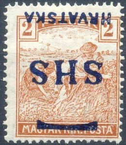 Jugoslavia / Croazia Michel n. 66 * mai usato con piega, stampa a testa alta - Foto 1 di 1