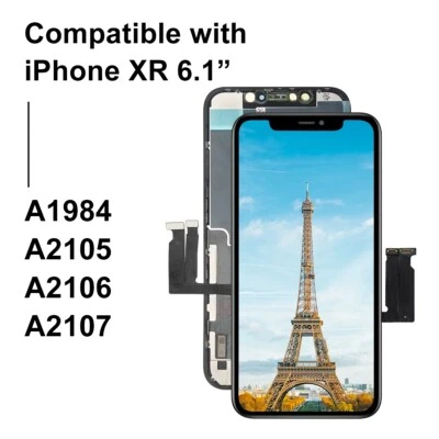 For iPhone XR Screen Replacement LCD Display 3D Touch Digitizer Touch Assembly - Image 1 of 4