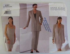Vogue Pattern Anne Klein 2167 Jacket, Top, Skirt and Pants Uncut Size 6-8-10 - Picture 1 of 4