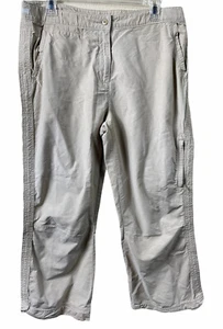 Woolrich Damen Capri Baumwollmischung Wandern Outdoor Hose Khaki Mid Rise - Bild 1 von 5