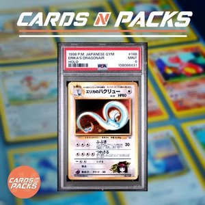 Carte Pokemon Erika's Dragonair 148 HOLO Gym Japanese Japonais PSA 9 MINT 🇯🇵 - Picture 1 of 2