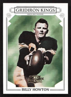 2007 Donruss Threads Billy Howton Pro Gridiron Kings Gold #PGK-52 Card - Image 1 of 2
