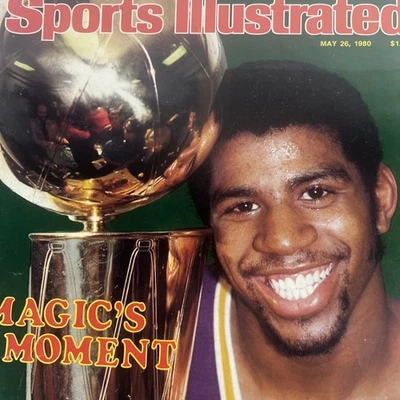 May 26 1980 LOS ANGELES LAKERS NBA TITLE CHAMPS MAGIC JOHNSON Sports Illustrated - Image 1 of 4