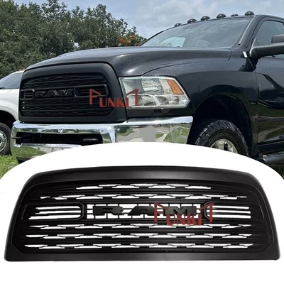 Rejilla delantera estilo LTD actualizada para Dodge Ram 2500 2013-2018 parrilla negra con carta Foto 1 de 4
