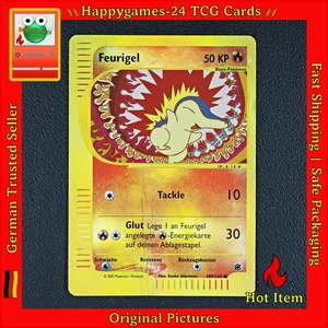 Feurigel - Cyndaquil Pokemon Karte 105/165 Non Holo Expedition Basis-Set /N10 - Bild 1 von 16