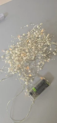 LED Lichterkette Natur in Warmweiß ca. 1,10 cm lang - Bild 1 von 2