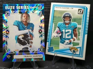 2025 Panini Donruss Travis Hunter Elite Series Rookies Holofoil w/Base RC Jaguars - Bild 1 von 3