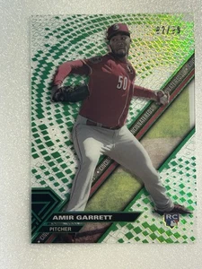 2017 Topps High Tek Pattern 1 Green Rainbow 92/99 Amir Garrett RC #HT-AG - Bild 1 von 9