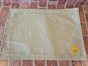 Martha Stewart Everyday 2 pc Placemats Beaded Sage Green Rectangular Placemats - Picture 1 of 5