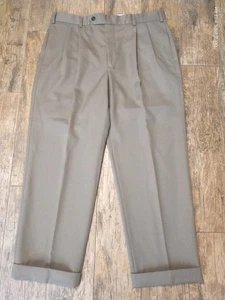Brooks Brothers Men’s 36x32 Madison Fit 100% Wool Pleated Cuffed Dress Pants  - Picture 1 of 3