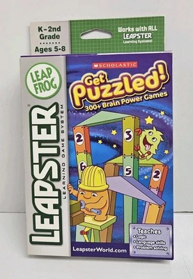 Leap Frog Leapster Get Puzzled K-2nd Grades Learning Game New - Image 1 of 2