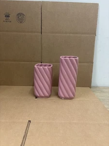 Coppia di vasi rosa - Foto 1 di 4