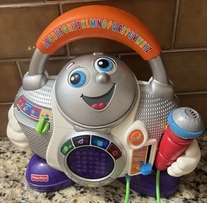 Fisher Price Talking Fun 2 Learn DJ Music Boom Box ABC Colors 123 2007 WORKS - Picture 1 of 7