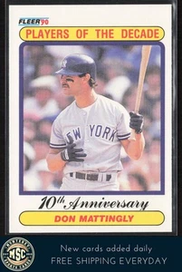 Don Mattingly 1990 Fleer #626 New York Yankees - Imagen 1 de 2