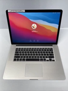 Laptop Apple MacBook Pro Retina A1398 15" Intel I7 CPU 16GB RAM 256 SSD Leer** - Imagen 1 de 17