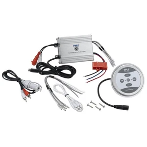 Pyle PLMRMBT5S 600 Watt Verstärker Bluetooth 2-Kanal Marine Verstärker (silber) - Bild 1 von 7