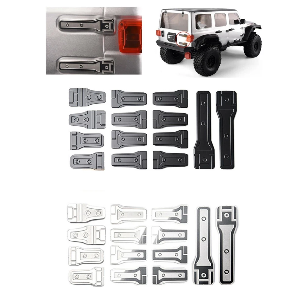 Car Door Stainless Steel Hinge Kits For GRC SCX6 Wrangler 1/6 RC Car Crawler Z - Image 1 of 4