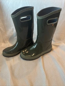 Bogs Boots Niños Jóvenes 4 Goma de Lluvia Clásica Verde Pull On Boot de Lluvia - Imagen 1 de 7