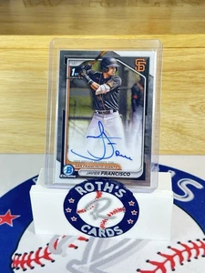 2024 Bowman Chrome - Prospect Autógrafos Javier Francisco #CPA-JFA (AU, RC) - Imagen 1 de 1