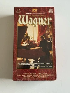 WAGNER - 2-TAPE VHS NEW SEALED RARE - 1983 Richard Burton - EMBASSY 1st Pressing - Bild 1 von 6