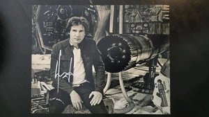 NUOVO FIRMATO HARRISON FORD HAN SOLO STAR WARS/COA LEGGERE DESCRIZIONE - Foto 1 di 1
