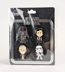 Star Wars Celebration Japan 2025 Vader Kenobi Han Solo Pin Set Death Star NEW - Bild 1 von 1