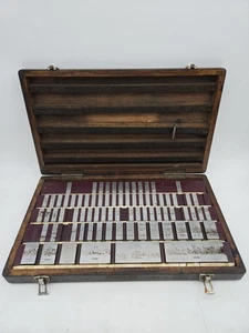 Juego de bloques de calibre Starret Webber .1001" 4" faltan pocos bloques Cleveland vintage - Imagen 1 de 4