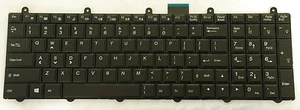 Backlit Keyboard- Clevo P15xSMA/P17xSMA/P37xSMA English -Airplane mode - Picture 1 of 10