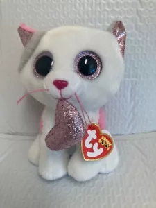 Ty Beanie Boos❤️ MILENA The Valentines Cat 6" New MWMT's - Picture 1 of 2