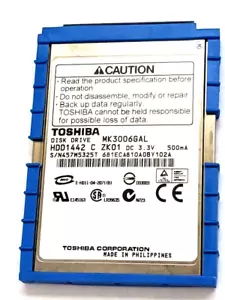 Creative Zen Vision Toshiba 30 GB CF disco rigido MK3006GAL HDD1442 caricato firmware - Foto 1 di 3