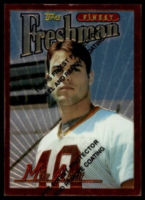 1996 Topps Finest w/Peel Mike Alstott RC Rookie Buccaneers #419 *Noles2148* - Image 1 of 2