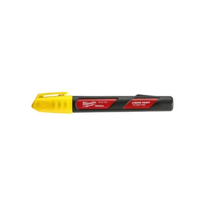 Milwaukee INKZALL Yellow Felt Tip Liquid Paint Marker - Image 1 of 2