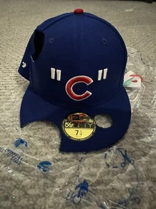 Off-White NWT chicago cubs hat 7 1/4 - Picture 1 of 4