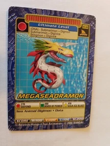 2000 BANDAI DIGIMON MEGASEADRAMON CARD # BO-146 - Picture 1 of 2