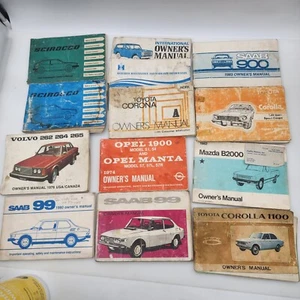 Owner Manuals Saab Volvo International Corolla Scirocco Opel Mazda ToyotasCHOOSE - Picture 1 of 13