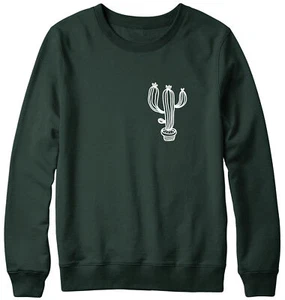 Cactus Breast Print Mens Womans Funny Unisex Pocket Sweatshirt - Picture 1 of 7