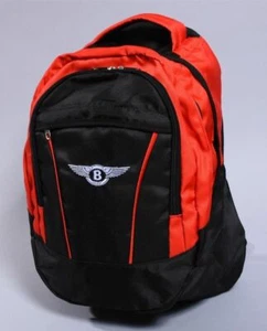 Bentley Black & Red Backpack Bag Travel Gym Sports Shopping - Picture 1 of 1