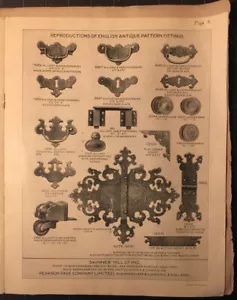 1920s Furniture Brass Hardware Pearson-Page / Skinner New York Trade Catalog - Picture 1 of 5