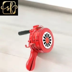 4.5" Red Aluminium Alloy Handheld Manual Operated Security Alarm Air Raid Siren - Picture 1 of 1
